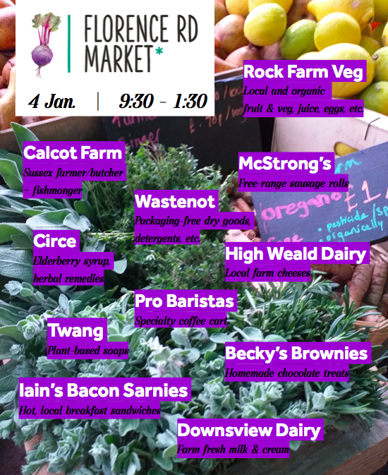 FloRoadMarket's tweet photo. Just going to eeease back into things tomorrow with all the staples, some fresh bread (finally!) and some @sevenbeescafe bacon sandwiches. Sunny, too: https://t.co/MISMahf42M