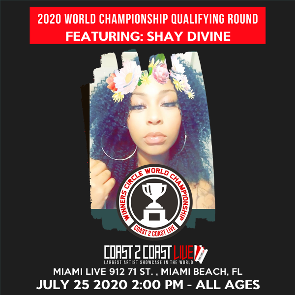 _ShayDivine's tweet photo. I'm performing at 2020 World Championship Qualifying Round 7/25/20 (Under 21)! #Coast2Coast https://t.co/EoNnkcrg6A