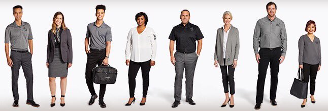 solutionstn's tweet image. Make sure your #business has a #uniform that makes a statement. It tells your #employees they're part of a team, tells your clients what to expect, and most importantly, a good uniform tells your story. Explore the trends and outfit your entire team in style.