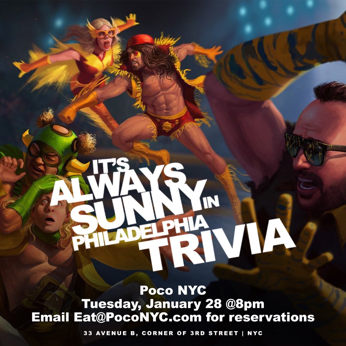 Be sure to book your reservations for our upcoming trivia events!
Disney Movies on the 14th
Grey’s Anatomy on the 21st
It’s Always Sunny on the 28th