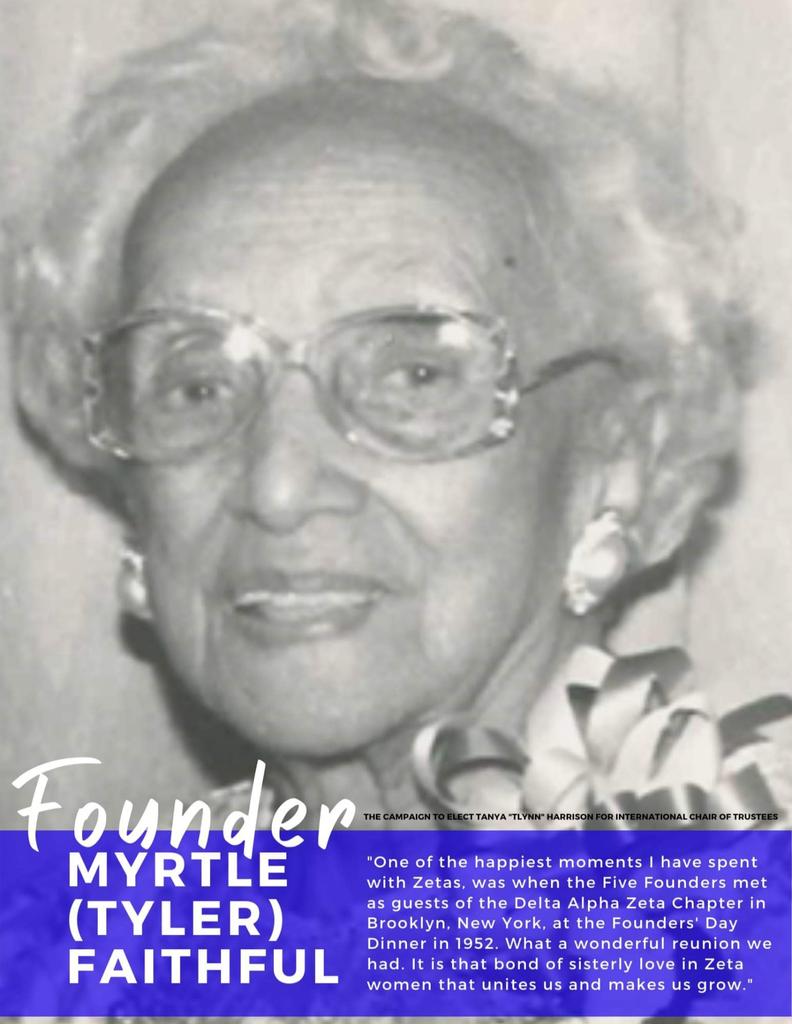 BrooklynZetas's tweet photo. Official Centennial Photo Challenge 💙🕊
Day 3: Founder Quote 💬
- Triumphant Founder Myrtle Tyler Faithful
#ZetaPhiBeta #Zphib2020 #JourneyToCentennial #Zeta100Challenge
#Day3 #FinerFriday #FounderQuote #DeltaAlphaZeta #BrooklynZetas #FounderWattsHouse https://t.co/LMqMk8Qve5