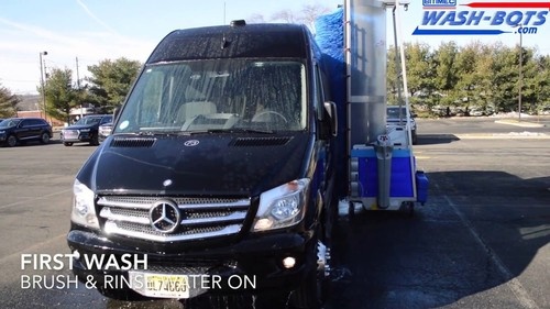 Bitimec's tweet photo. BITIMEC Wash-Bots Wash Demo of Mercedes Benz Sprinter Passenger Van on YouTube. 
#Bitimec #Limousine https://t.co/0dKVcBMMzO https://t.co/zLLL8y8N48