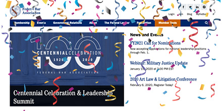 federalbar's tweet photo. It’s the #FBA100 Centennial Takeover – we’re TWO DAYS away from our 100th birthday, and to celebrate, we have a gift for YOU!
Visit the brand-new https://t.co/4HmDIHIb3z website for an enhanced user experience and great new features. https://t.co/YoltFAMYhg. Enjoy! https://t.co/KgWfmWIh2n