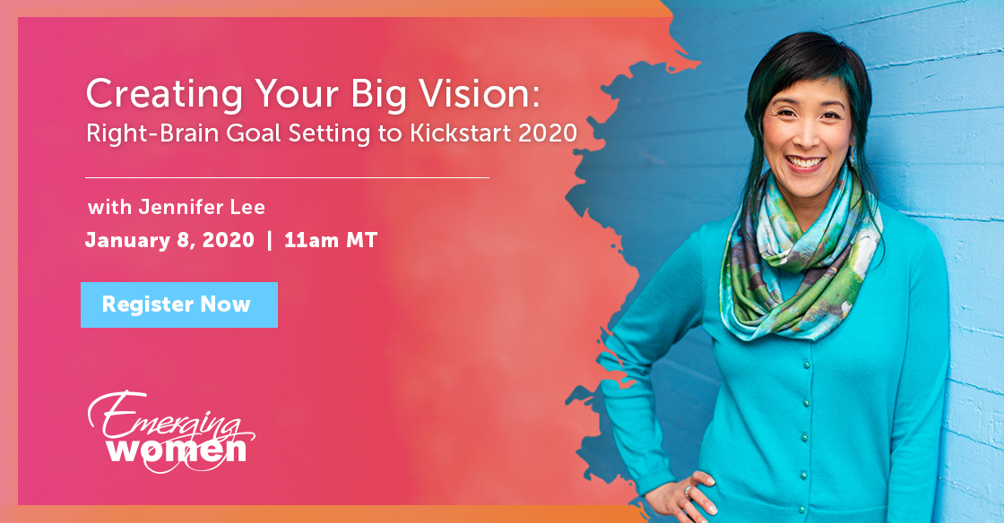 Join me for a live session with Emerging Women on Right-Brain Goal Setting to Kickstart your 2020
ow.ly/jsAS50xLEde
