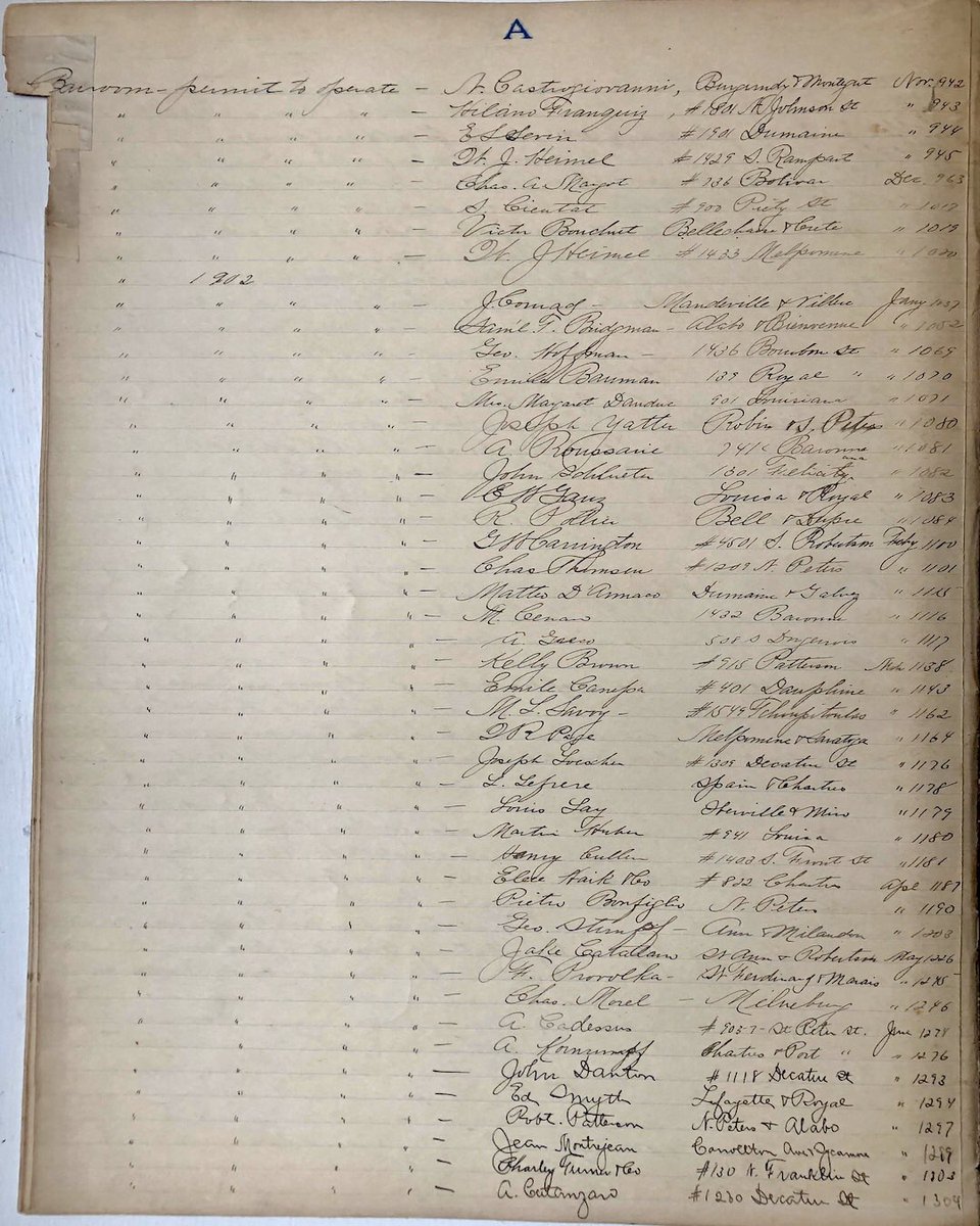 lhcnola's tweet photo. The list of New Orleanians applying for bar licenses in 1901-1904. See any names you recognize? 📔accession number 11235 https://t.co/RaV8sM1DVe
