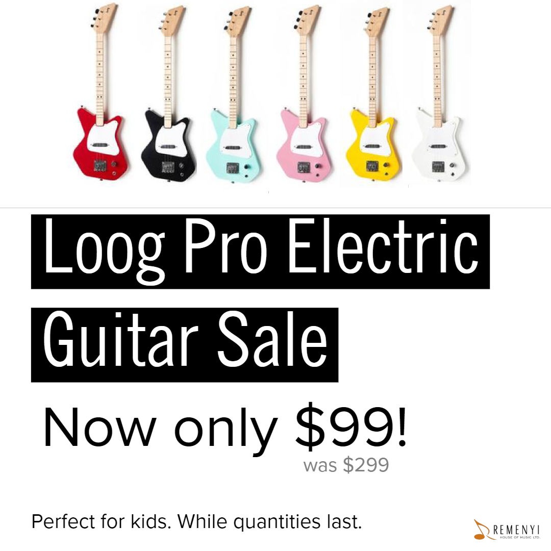 Remenyi_Music's tweet image. The Loog Pro Electric guitar is the perfect size for kids aged 8+ With its slim 3-string neck and accompanying app, the Loog Pro Electric guitar is the ideal starter instrument to get your favourite little kid jamming!
#musicforkids #loog #sale #torontomusicians #bloorstreet