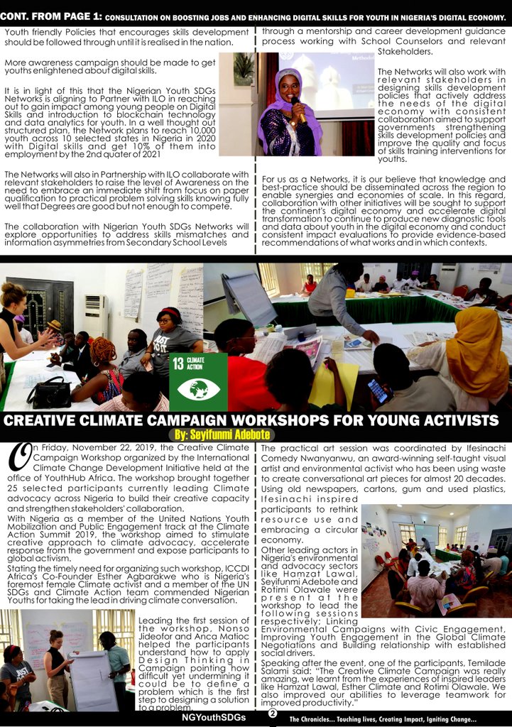 Xhallum's tweet photo. @sharon_ikeazor An inspiring team committed to saving #OurFutureOurPlanet the @NGYouthSDGs Newsletter the #Chronicles looks forward to featuring one of these #ClimateChampions on our #ChangeMakers Spotlights page as we once did for the #ClimateQueen @adesuwagreen in 1 of our Edition... https://t.co/QZB5J8dMoC