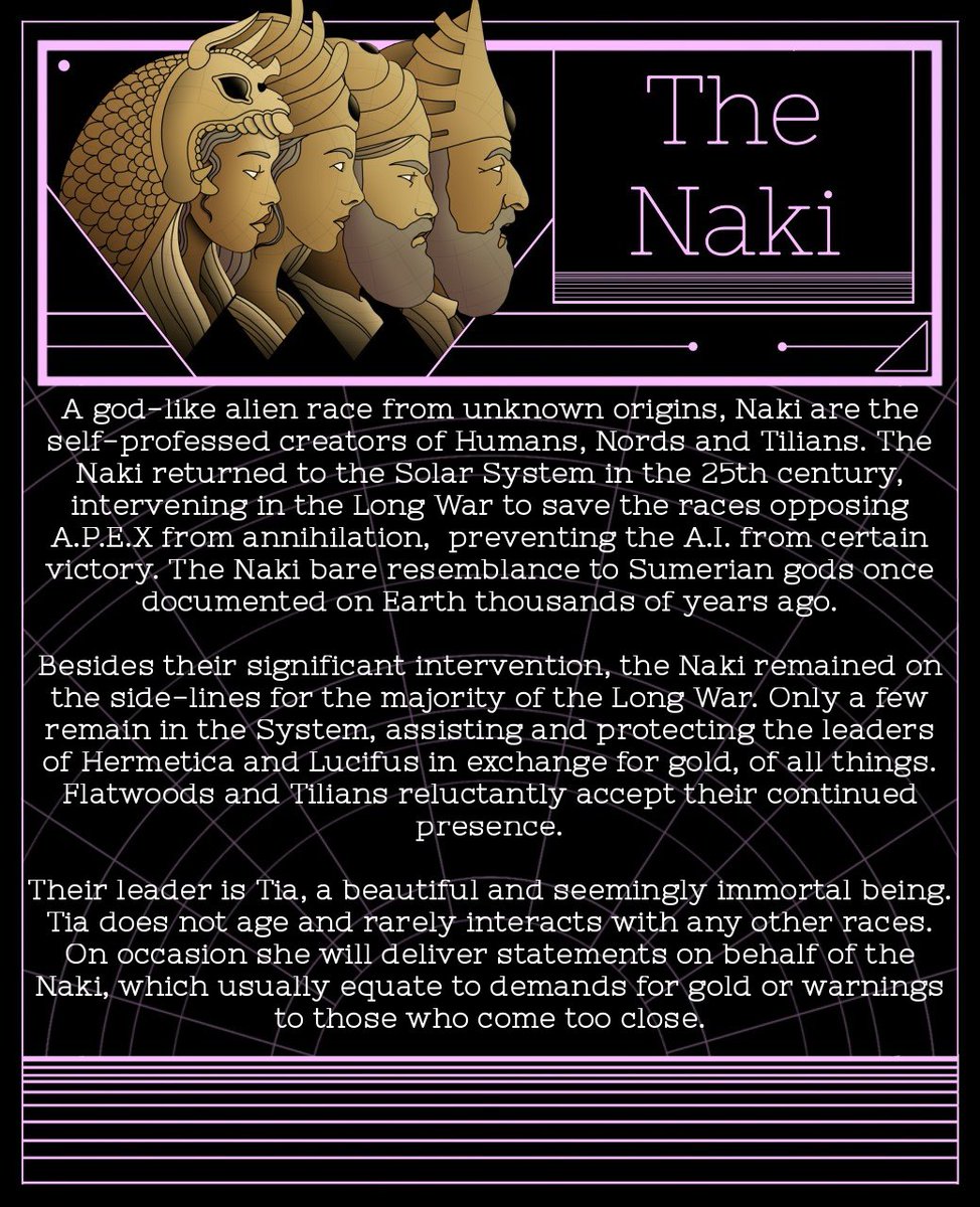 The God's among us! The penultimate race introduction (I know it's been a while) The Naki!!!!
#CapSys3030 #SciFiFri #FlyrokGames #race #boardgames #boardgamegeek #cardgames #FridayVibes