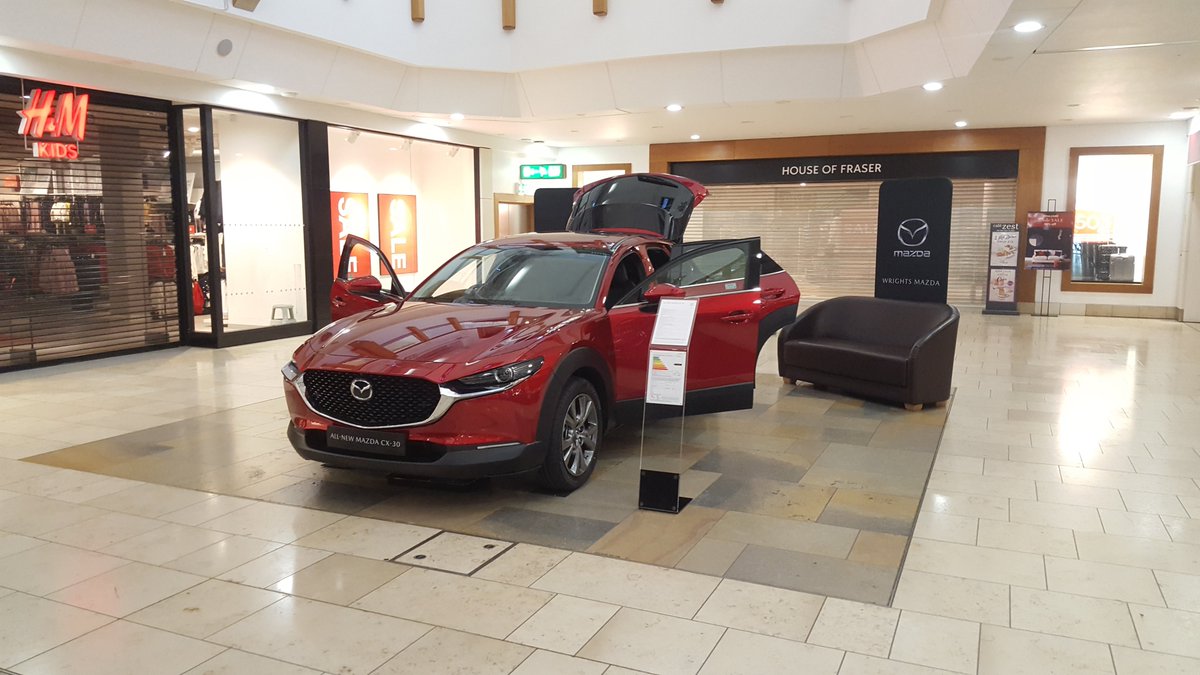 Taking advantage of the shopping offers in @intuChapelfield this weekend? Come and say hi to the team showcasing the All-New #MazdaCX30 on the ground floor outside <a href="/houseoffraser/">FRASERS</a> 

#mazda #mazdauk <a href="/mazdaukpr/">Mazda UK PR</a> <a href="/mazdaeurope/">mazda europe</a> <a href="/Mazda_UK/">Mazda UK</a> #wrightsmazda