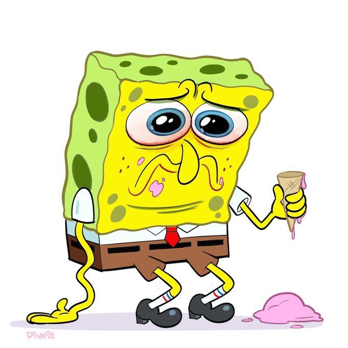 spongebob sad gif