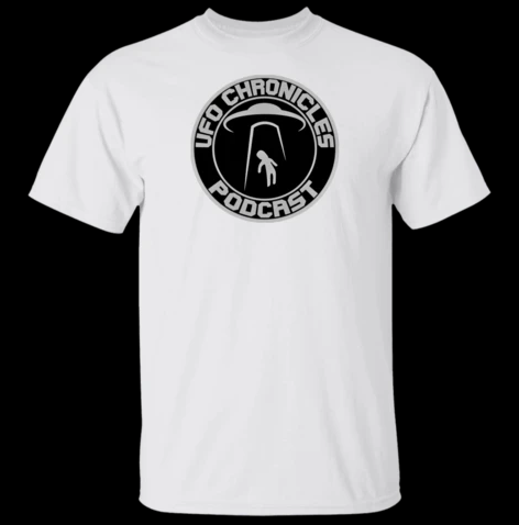UFOchronpodcast's tweet photo. I'm happy to announce new Merch for the show up and running!! If you want to support the show go and grab yourself a t-shirt. 
And every item purchased a percentage will be donated to
 The National Center for Missing &amp; Exploited Children 
@MissingKids 
https://t.co/PrCsukQI0i https://t.co/cjbGdm6qKU