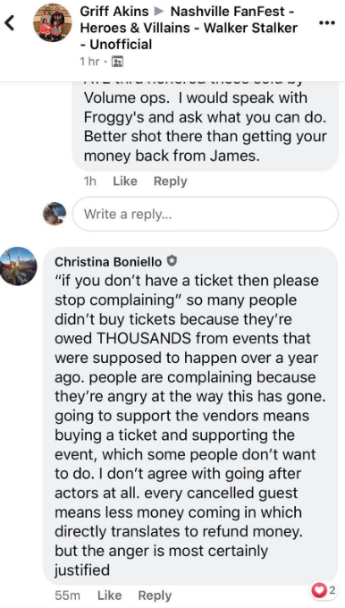 Tha_Mist's tweet photo. NOWWWWWW - they're concerned about a show being cancelled & people losing money.... REAAALLLLLY?!?!?!
Where were yall after Phoenix & Portland!?!?
#fanfestnashville #fanfest #fanfestnash #ffnashville https://t.co/DTd9s6Ytmz