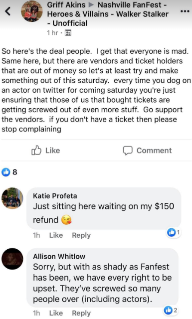 Tha_Mist's tweet photo. NOWWWWWW - they're concerned about a show being cancelled & people losing money.... REAAALLLLLY?!?!?!
Where were yall after Phoenix & Portland!?!?
#fanfestnashville #fanfest #fanfestnash #ffnashville https://t.co/DTd9s6Ytmz
