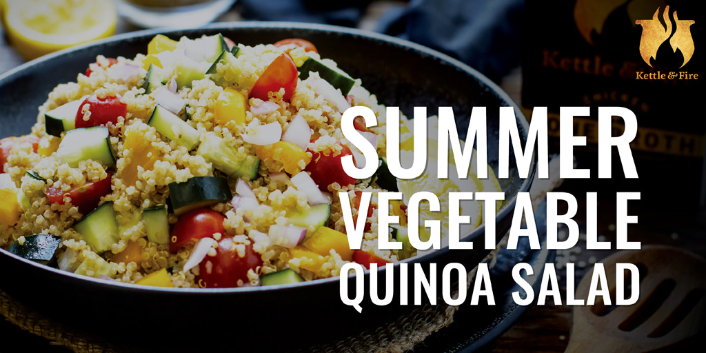 Summer Vegetable Quinoa Salad with Bone Broth - bit.ly/2sAX0h4