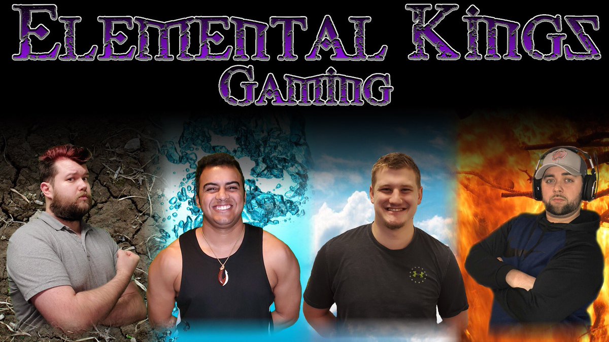 elemental_kings's tweet photo. Meet your Elemental Kings Gaming crew! We are hungry, focused, and ready to take on this new year in 2020! Be sure to check us out, using the link in our bio! #mixercommunity #mixerstreamers #contentcreators @watchmixer @EKGCrowe @SupraAbstract @ShawKillTV @MadDogGrogan https://t.co/R1XzXfOSYo