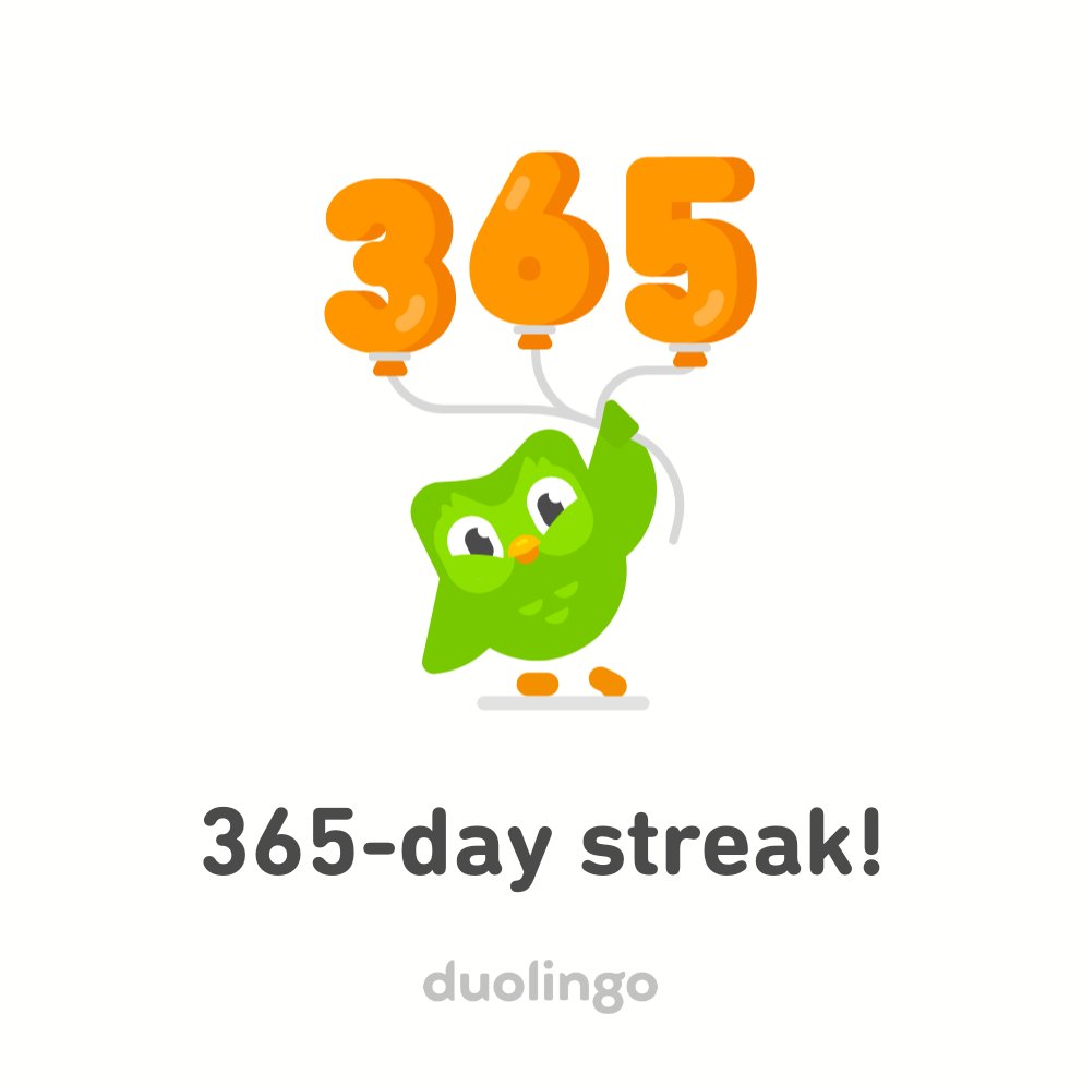lasimonetta's tweet photo. Yes! I made it! A whole year streak of Dutch with @duolingo. And this with a now 16 month old toddler in my life. Here's to another year. https://t.co/IApZsdvY0u