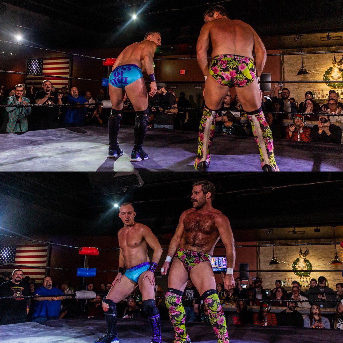 AllSteel31's tweet photo. Shaking and Twirling into the first weekend of the new year ๐บ๐ผ๐ธ @photosbymanning #shaking #twirling #rumpshaking #dongtwirling #rumpshaker #buns #bunsofsteel #thebuns #jfowler #dongstyle #bunsstyle #indywrestling #prowrestling #sportsentertainment #keepwrestlingfun @journeyprokc https://t.co/NHQInCQPyz