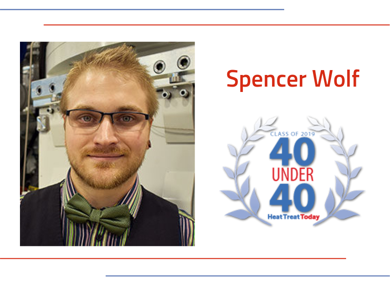 We are pleased to announce the appointment of Spencer Wolf from ECM USA, Inc. to Heat Treat Today’s 40 Under 40 Class of 2019. This honor is awarded to young, up-and-coming talent in the North American heat treat industry.

Congratulations, Spencer.