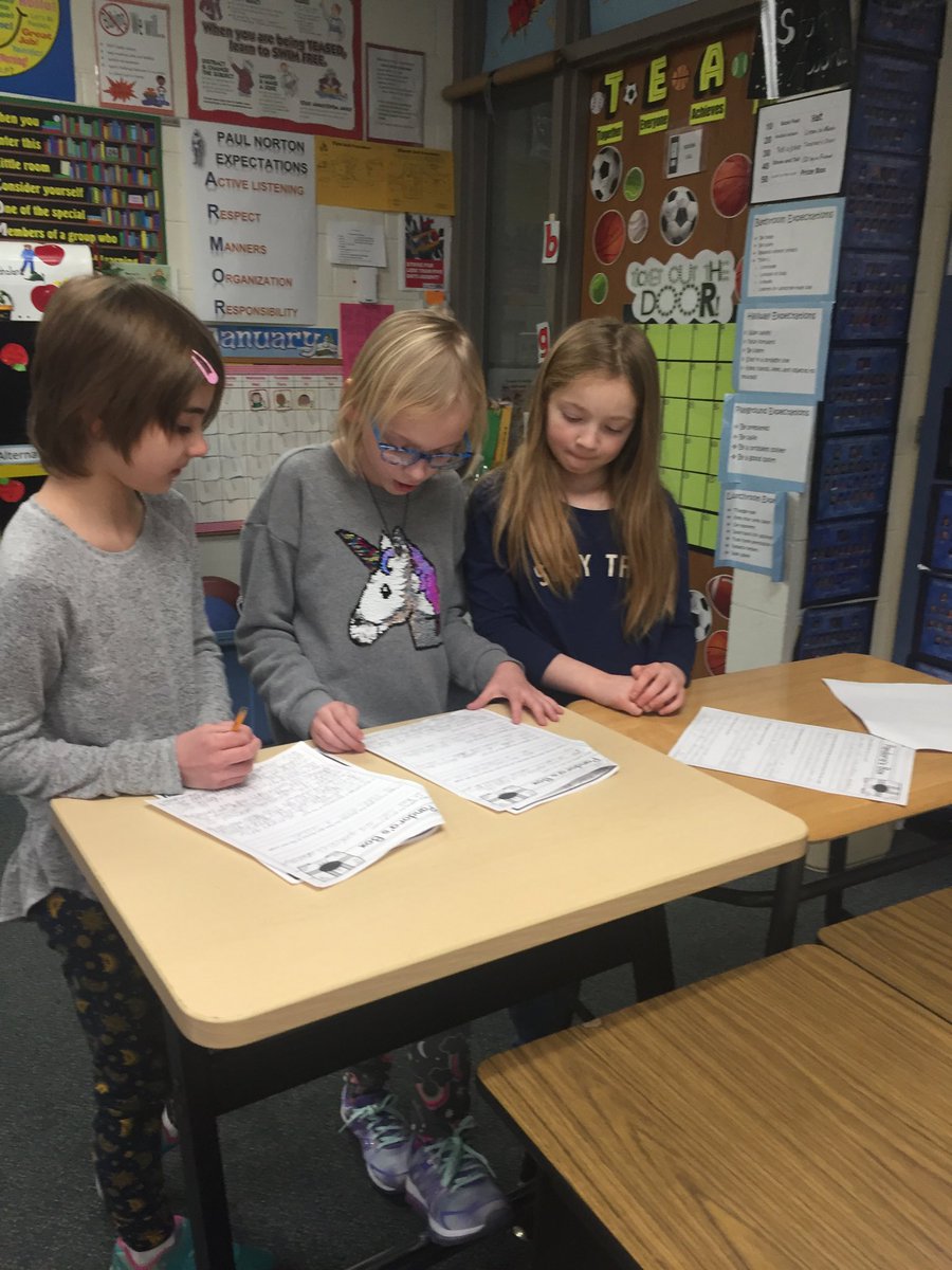 BCahalan3's tweet photo. Students work together reading the Myth Pandora’s Box. https://t.co/2cn6M7gMmP