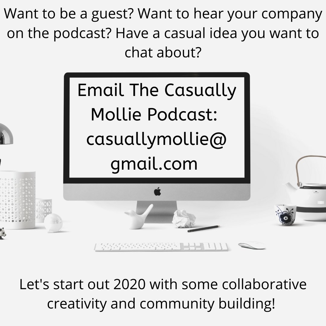 MollieAmburgey's tweet image. New Year. New Collaborations. Drop a line here #CasuallyMollie