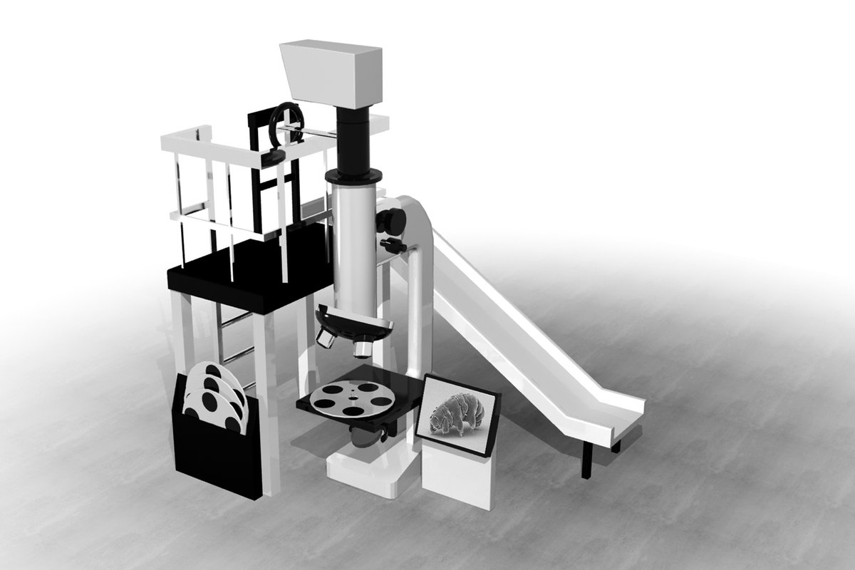 LivingPlanetUT's tweet photo. The Science Learning Campus plaza will foster curiosity for our global ecosystem through interactive experiences like this giant microscope. Take a look at slides of the microscopic world, then slide on to your next discovery!

#TLPASLC #STEMeducation #ExploreDiscoverLearn https://t.co/LMy29v84Cu