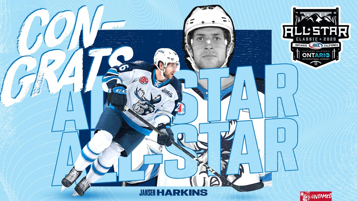 ManitobaMoose's tweet photo. #MBMoose forward Jansen Harkins has been named to the 2020 #AHLAllStar Classic in Ontario! 

Harkins still ranks in the top-10 in @TheAHL scoring with 31 points (7G, 24A) in 30 games. 

DETAILS >> https://t.co/idOlZaLEY0 https://t.co/jiBbUEuAA4