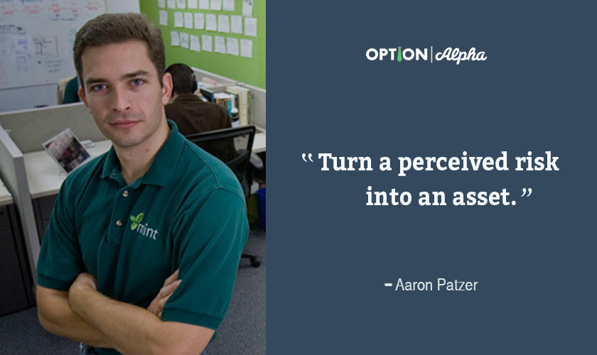 OptionAlpha's tweet photo. Success comes from a combination of risk and strategy.
(And let's face it, Aaron Patzer would know)...
What risks have you turned into assets?
#optionalpha #businessmotivation #optionstrading https://t.co/3GcNkgCkWI