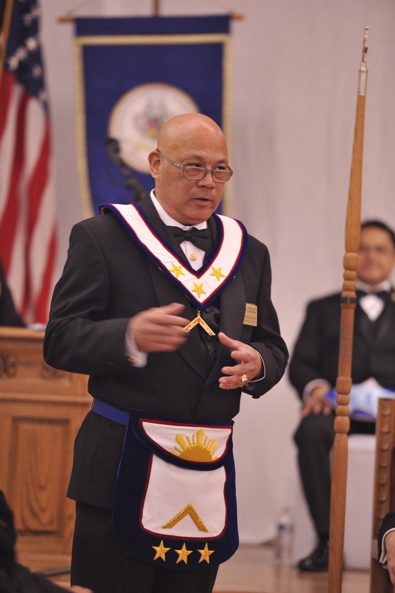 MasonsofCA's tweet photo. Say hello to the newly constituted Most Worshipful Manuel Luis Quezon Lodge No. 874! Here are some shots of the lodge's ceremony and Installation of Officers featuring Grand Master John Trauner and fellow Grand Lodge Officers. #welcometothejungle #masonsofca #InstallationSeason https://t.co/2z1Pi1kNvE