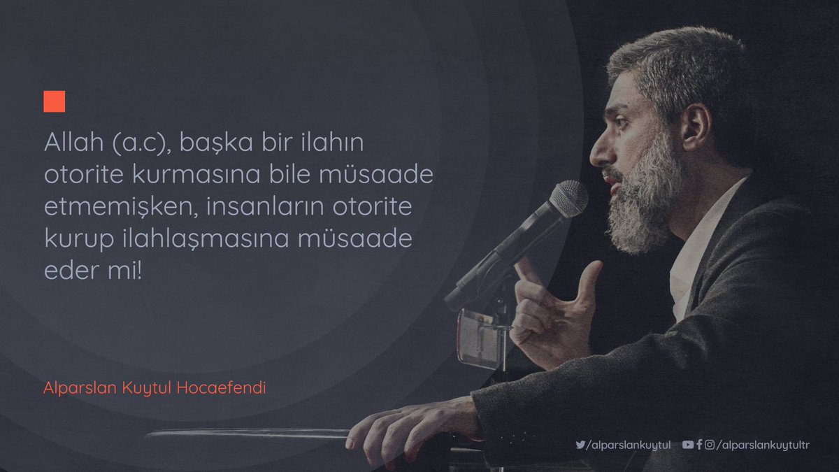 Allah (a.c), başka bir ilahın otorite kurmasına bile müsaade etmemişken, insanların otorite kurup ilahlaşmasına müsaade eder mi!

youtu.be/Hk7nskd3pU8

AlparslanHocamla Yeniden