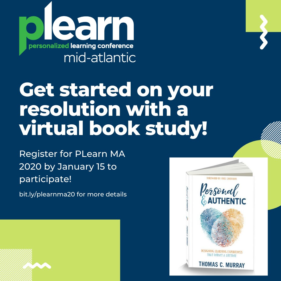 PLearnConf's tweet photo. #Educators! Get moving on ur #PD resolutions by enrolling in our #virtualbookstudy for #plearnma20. We're using #personalandauthentic by @thomascmurray Visit https://t.co/vbUxkGYYIW for info & 2 register. @NYSEDNews @nysut @NYSASCD @BOCESofNYS @NYSchoolSupts #nycedu #teacherPD https://t.co/5B7IMReiAQ