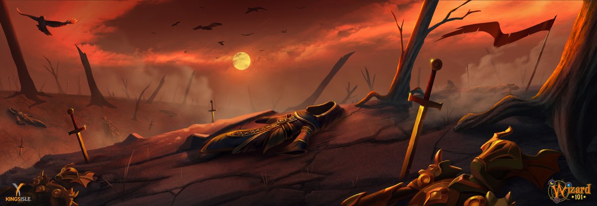 AdamRoush2's tweet photo. A trio of illustrations from the Catacombs. These are backdrops during some npc speeches detailing a war between the druids and the dragonspyre peeps. @Wizard101 @KingsIsle #wizard101 #wizardcityunderground #dragonspyre #war #videogameart #illustration #art #w101catacombs https://t.co/AlGchJg4ep