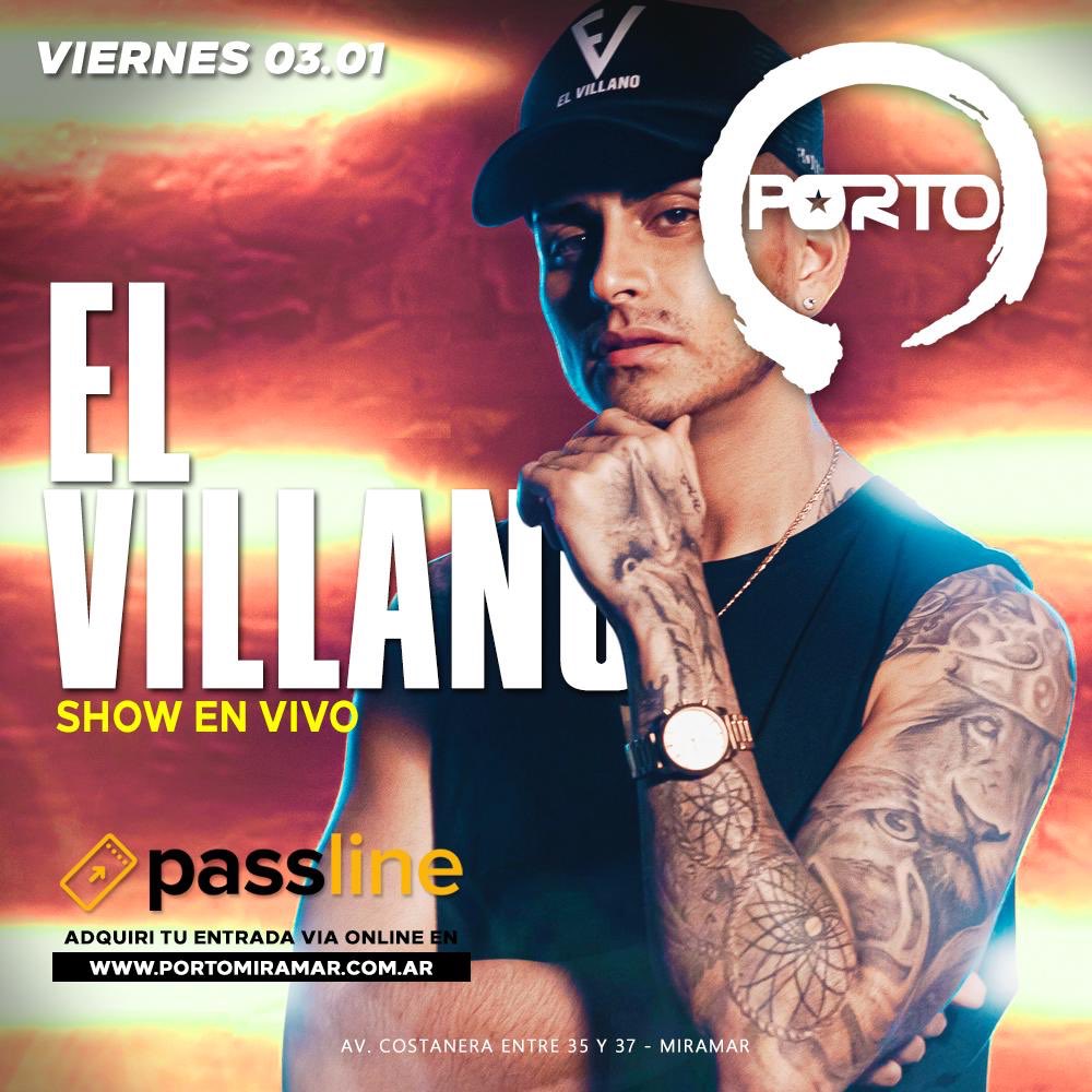PortoMiramar_'s tweet photo. ✨¡este viernes 03.01: Show en vivo de EL VILLANO!🕺🏻
.
👉🏼Anticipadas ✨Primera tanda $300 hasta agotar stock.
.
🤩 Promo ÚNICA: Ingreso para EL VILLANO ( 03/01 ) y NOTA LOKOS ( 06/01 ) + 1 Botella de Champagne 🍾 👉🏼 $500 https://t.co/4ftN2dcqVC