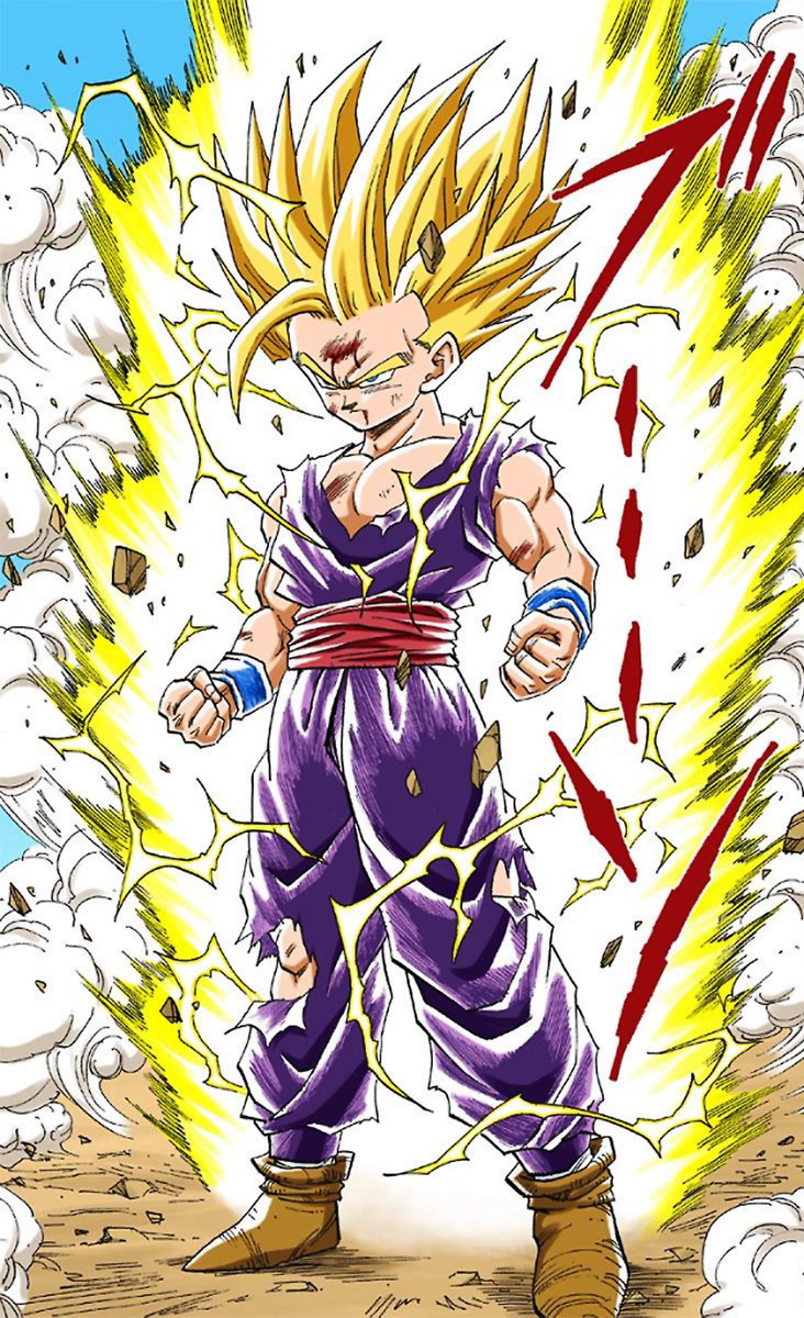 SSJ2 Gohan by Akira Toriyama (鳥山 明).