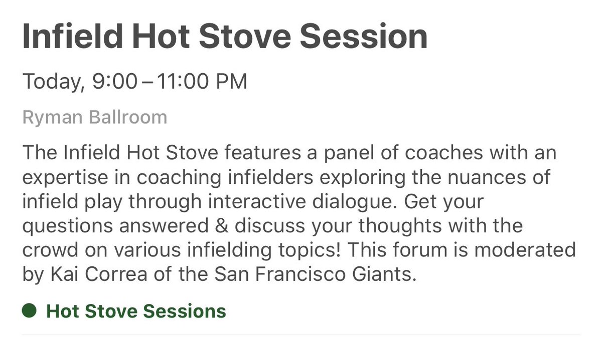Don’t forget about tonight’s <a href="/ABCA1945/">ABCA</a>  Infield Hot Stove Featuring:
<a href="/ThatGuy__Kai/">Kainoa Correa</a> -Giants
<a href="/INFchatter/">Tucker Frawley</a> <a href="/BillyBallTime7/">Billy Boyer</a> 
<a href="/T_Smars/">Tyler Smarslok</a> -Twins
@CoachLinkDC <a href="/jb_ears/">JB Eary</a> -Indians 
@DRH_4 -Yankees
<a href="/Andy_Schatzley/">Andy Schatzley</a> -Angels
<a href="/DeJohn_5/">Tim DeJohn</a> -Orioles
@Gillum13 <a href="/mike_ramazzotti/">Michael Ramazzotti</a>
<a href="/CoachMongero/">Trent Mongero</a> + others