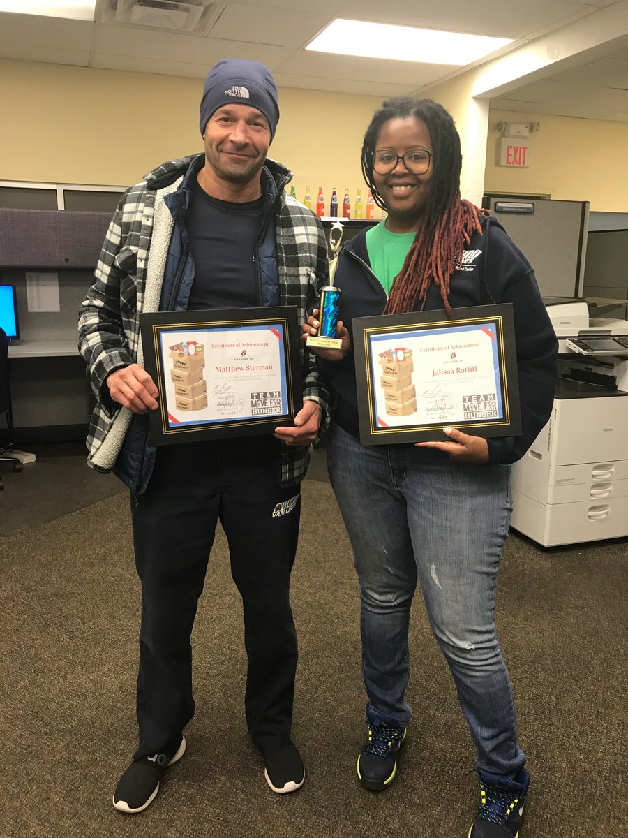 We love partnering with <a href="/MoveForHunger/">Move For Hunger</a>  to help fight hunger! In December Matt and Jalissa collected the most donations from our customers. Our year end total was 3,206 lbs of food!