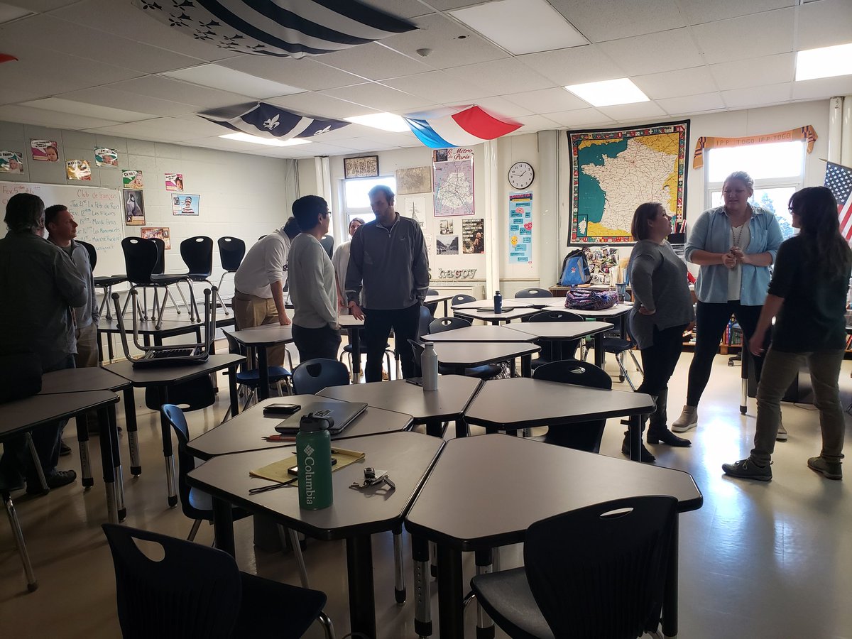 MrsRScott's tweet photo. THS EdCamp Rounds II & III. Wrapping up a great afternoon of learning. #teacherdriven #teacherled #thslearns20 #wearetruman #isdstrong @MrEdwardsTHS @BrandiPruente @KeeneyTHS @jstutzTHS @BMuckey @CoachHarper2 @briantbarker https://t.co/4lWOKDpkoI