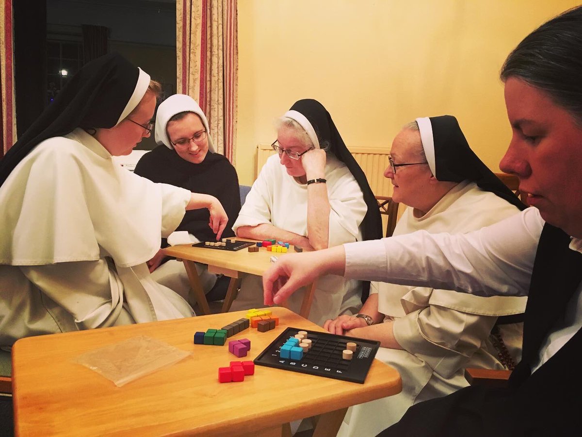 DomSrStJoseph's tweet photo. Recreation!! Enjoying some new games we received for Christmas! (We received quite a few this year and shall be making our way through them with glee! 🥳)
#games #recreation #conventlife #nunsrock #nunshavingfun @happypuzzle https://t.co/vJtMNwUhoh