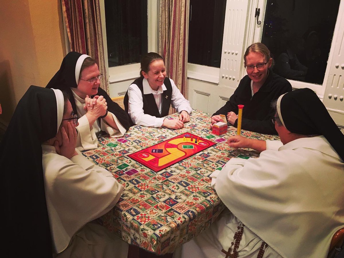 DomSrStJoseph's tweet photo. Recreation!! Enjoying some new games we received for Christmas! (We received quite a few this year and shall be making our way through them with glee! 🥳)
#games #recreation #conventlife #nunsrock #nunshavingfun @happypuzzle https://t.co/vJtMNwUhoh