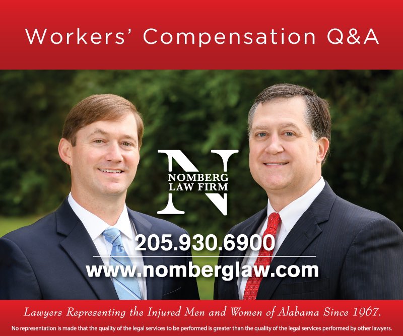 Alabamaworkcomp's tweet image. How long it too late to pursue medical care in my work comp case?
 
#NombergLawFirm #ALWorkComp #MedicalCare #Credibility #WorkCompBenefits
 
Lawyers Representing the Injured Men and Women of Alabama Since 1967.
 
youtube.com/watch?v=8ZWKqv…
