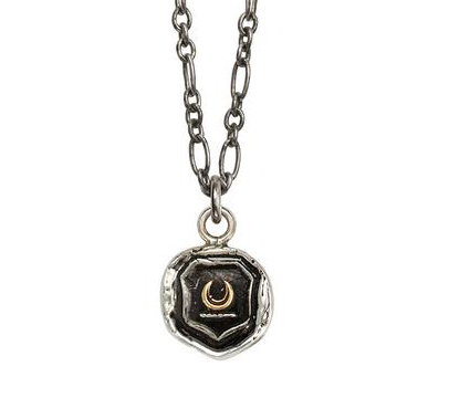 RubyTuesdayAcce's tweet image. Set your intentions for #2020 with a 14k gold on sterling silver New Beginnings Talisman necklace by #Pyrrha. The crescent moon featured on this talisman is symbolic of new beginnings and the making of dreams into reality. Shop it in #Whistler or online: ow.ly/rjMJ50xBmI3