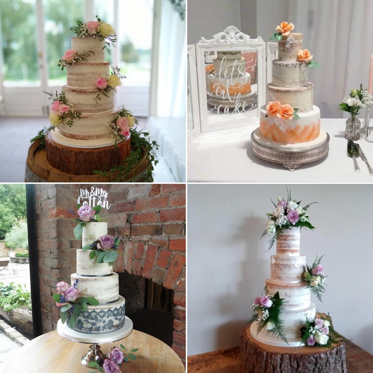 Semi-naked wedding cakes are still on trend and can be personalised to make them your own.
#wedding #justengaged #WeddingPlanning