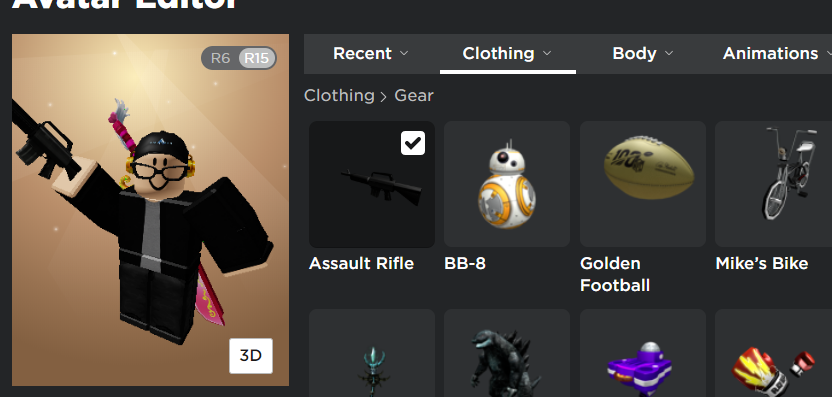 Versalty On Twitter Oh The Gear Has A Special R15 Pose - roblox r6 poses