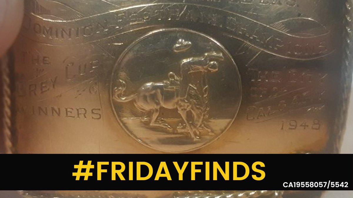 CalgaryPolice's tweet image. #FridayFinds

We have located a 1948 Calgary Stampeders Grey Cup belt buckle and are hoping to re-unite it with the owner. Please contact us at 403-266-1234 if you, or someone you know is the owner and able to prove ownership. #yyc @calstampeders