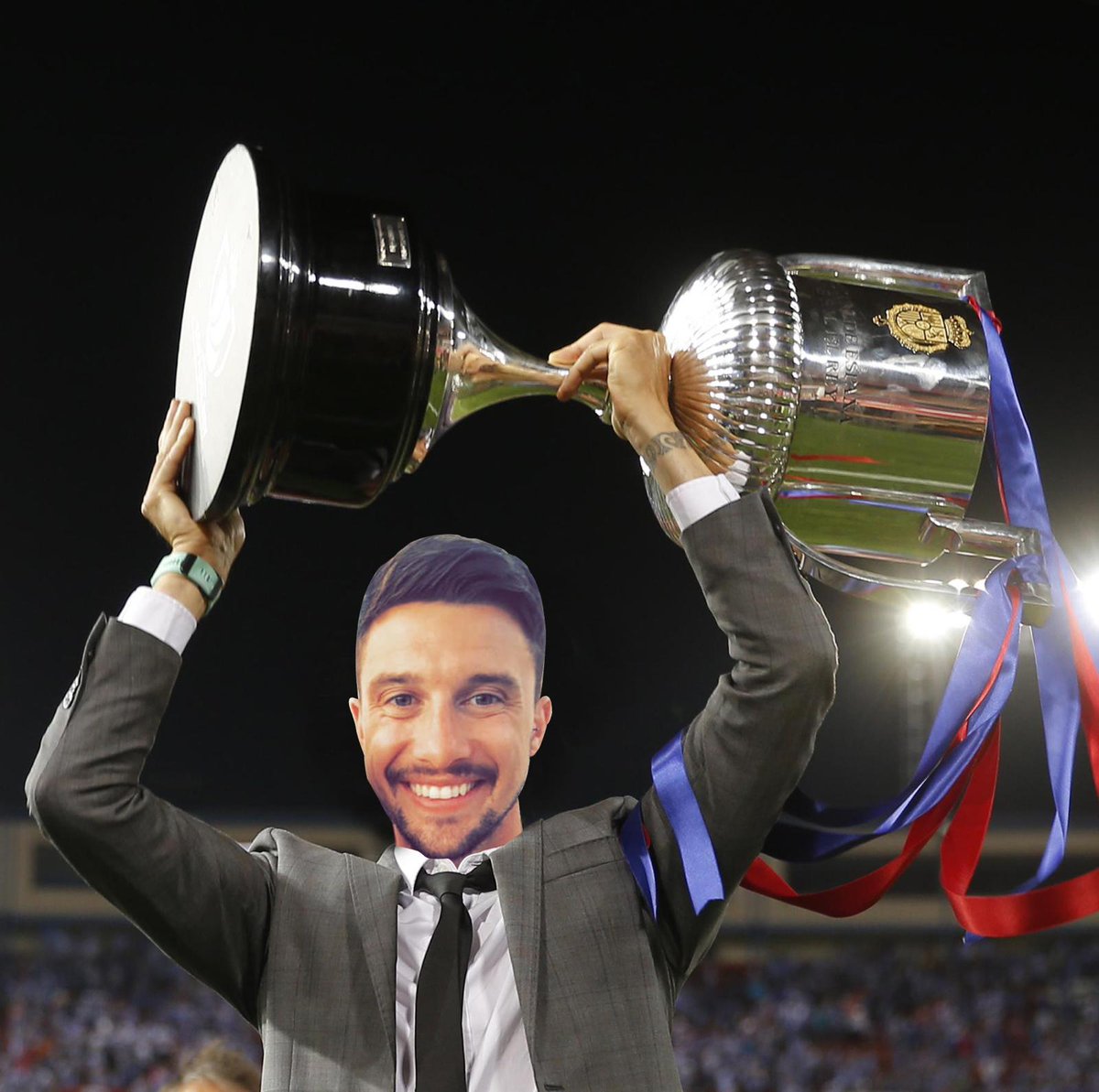 SLGB_FFL's tweet photo. The Copa Del Gay Boys concluded this week with Stotes Snakes @stote87 winning the first piece of silverware this season  defeating Doug's Dreamers @Dougie247 in a fiercely contested final. #SLGB #FPL #FPLDraft https://t.co/pe66eEnirL