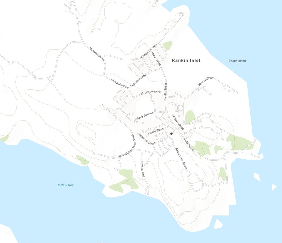 CommunityMapCA's tweet photo. A look at Rankin Inlet, Nunavut before and after community data is added to the Community Map of Canada:
#YourDataYourMap #CommunityMaps https://t.co/gDuNn8dCbC