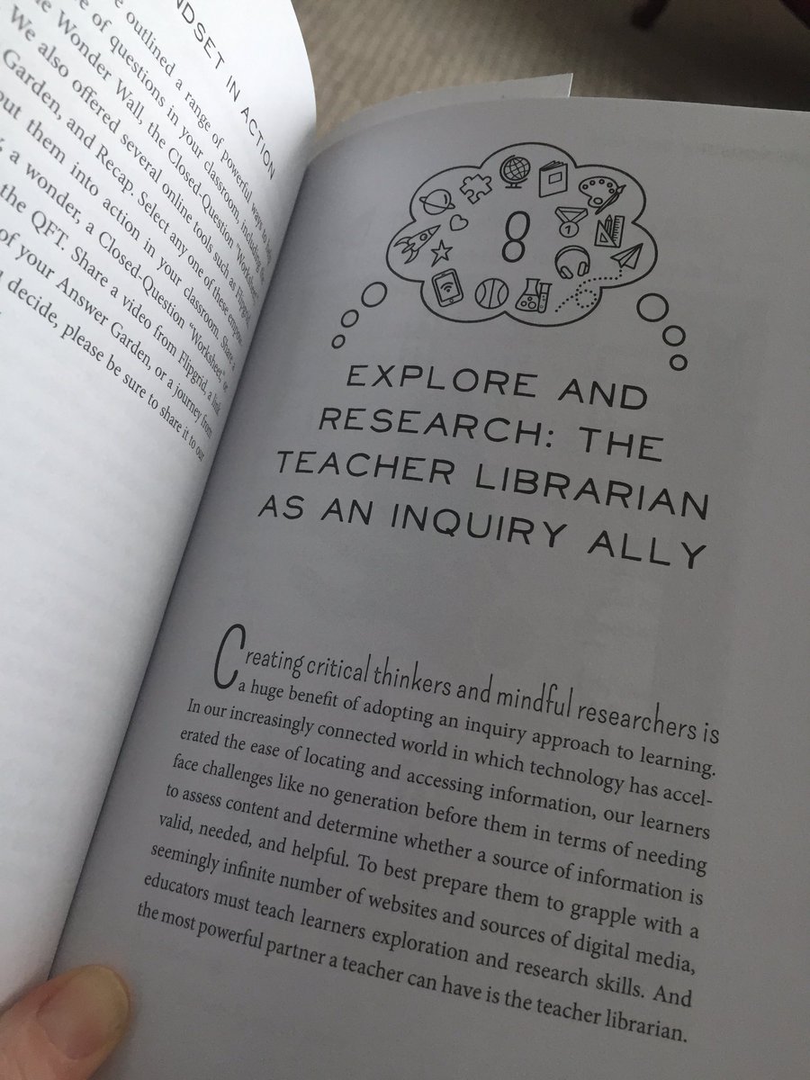 Gearing up for my 5th  @UAlberta  course Theory and Practice of Inquiry-Based Teaching and Learning. One of the required books is Inquiry Mindset @trev_mackenzie @rbathursthunt I appreciate that there’s a chapter supporting TLs with practical ideas for us newbies #InquiryMindset