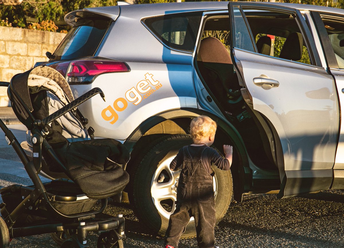 Always plenty of room for the little ones as well! #carshare #GoGet #Familytravel