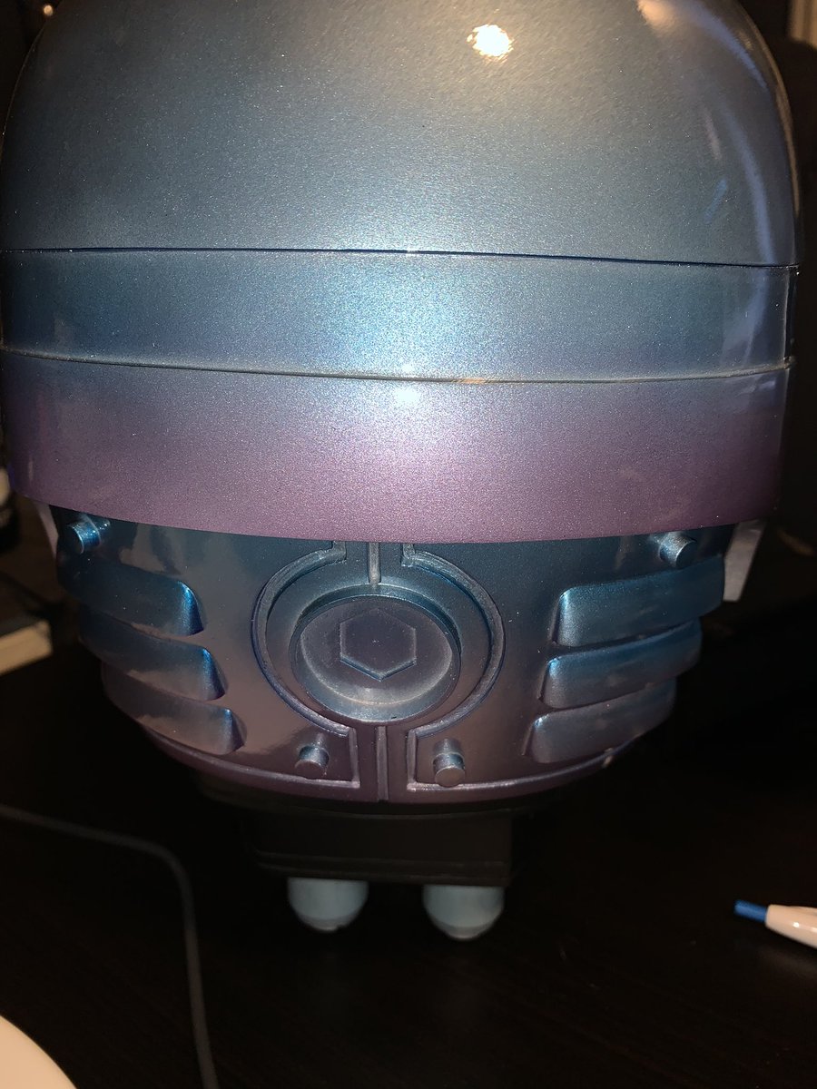 bmarcello's tweet photo. My Christmas present to myself was waiting at hoke after the Outback Bowl. Privately made in the UK. Impeccable work over 2 months. 

I’m a dork. And I don’t care who knows. #RoboCop #PrimeDirectives https://t.co/XK48NFukxg