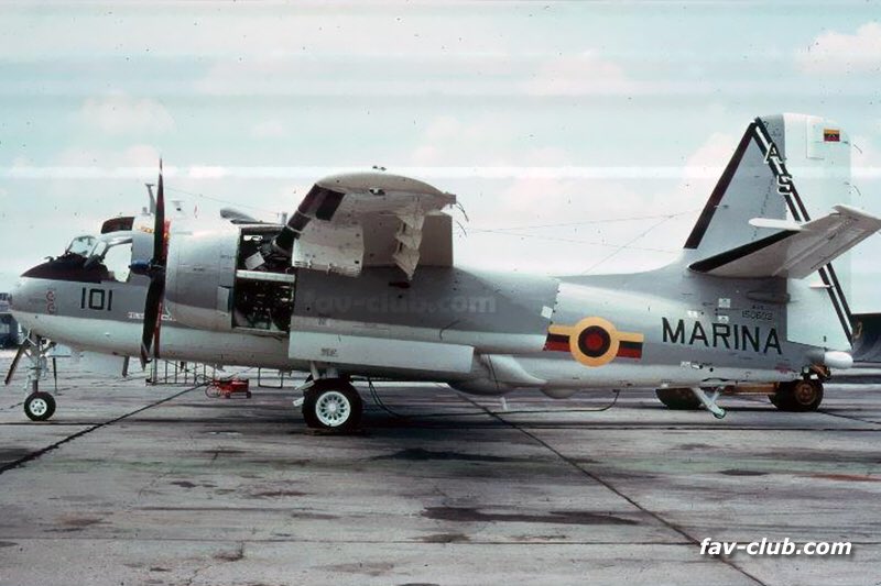 #Foto Avión antisubmarino Grumman S-2E Tracker de la Armada venezolana, año 1974. (Foto: Archivo) #aviacionmilitar #armadavenezolana #aviacionnaval #s2tracker #venezuela #favclub