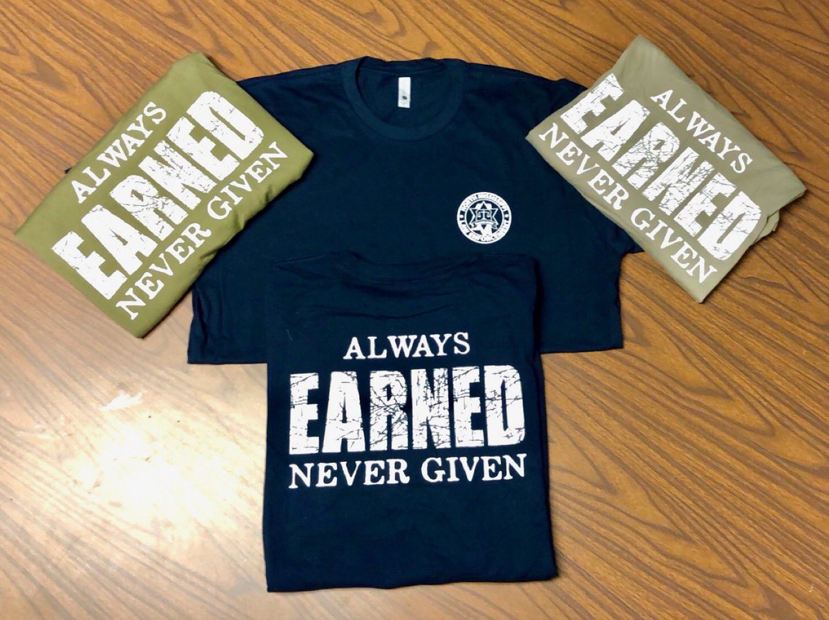 nmletc's tweet image. New shirts for our Instructors! This has been the words we live by and will continue to hold our standards to in the Academy. #alwaysearned #nevergiven
